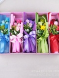 Hoa hồng sáp Hàn Quốc hộp 5 bông 0