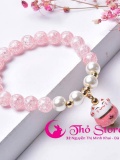 Vòng mèo may mắn Neko đá pha lê 0