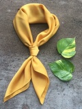 Khăn lụa Satin vàng nghệ 0