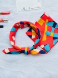 Khăn turban vuông  họa tiết caro 0