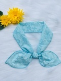 Khăn turban dài xanh ngọc họa tiết 0