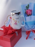 Set quà cốc sứ nắp gương 0