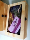 Hộp quà gỗ thông Lavender lớn 0