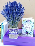 Bình hoa Lavender để bàn cao cấp 0