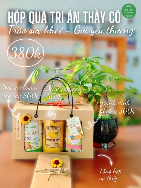 Set quà 20/11 từ ngũ cốc mầm 0