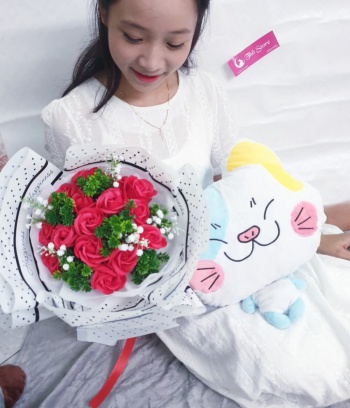 Bó hoa hồng cao cấp mang tình yêu nồng nhiệt, cháy bỏng