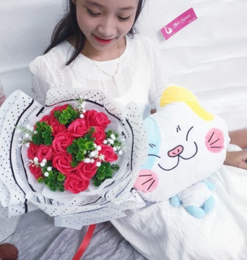 Bó hoa hồng cao cấp mang tình yêu nồng nhiệt, cháy bỏng