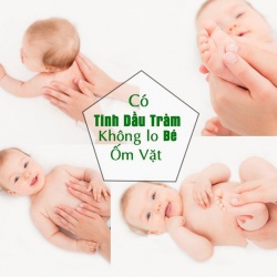 Cách dùng dầu tràm cho bé bị ho, giảm đờm, giảm ho rõ rệt