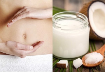Dầu dừa giúp đẹp hơn và chống rạn da tuyệt vời cho mẹ bầu