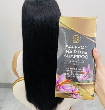Dầu Gội Phủ Bạc Saffron - Tóc Đen Mượt Tự Nhiên, Không Hóa Chất