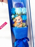 Hộp hoa hồng sáp cao cấp kèm búp bê 1