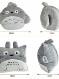 Bộ chăn, gối, ủ tay 3 trong 1 hình totoro đáng yêu 2