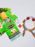 Combo tinh dầu tràm Huế Bé Thơ 100ml + Vòng dâu mix đá, bạc 2