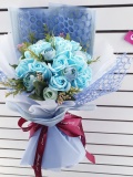 Bó hoa hồng Sáp thơm kiểu tròn nhiều hoa 8/3 2