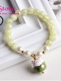 Vòng mèo may mắn Neko đá pha lê 4