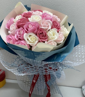 Bó hoa hồng sáp 30b