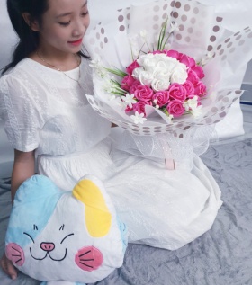Bó hoa hồng sáp cao cấp 30 bông