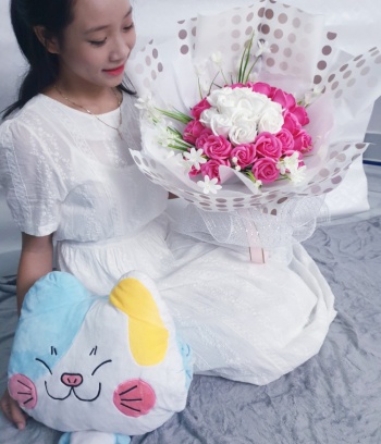 Bó hoa hồng sáp cao cấp 30 bông