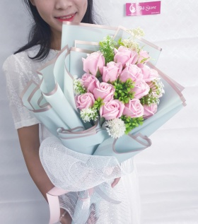 Bó hoa hồng sáp cao cấp tình yêu say đắm lãng mạn 
