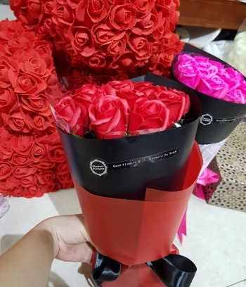 Bó hoa hồng sáp thơm 11 bông
