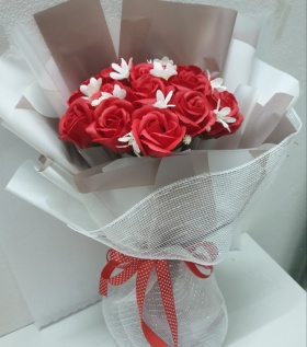 Bó hoa hồng sáp to cao cấp 12b