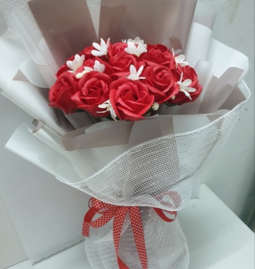Bó hoa hồng sáp to cao cấp 12b