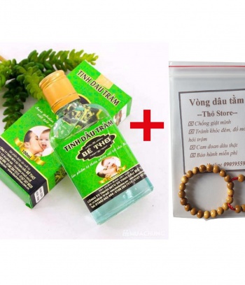 Combo tinh dầu tràm huế Bé Thơ 100 ml + Vòng dâu tằm