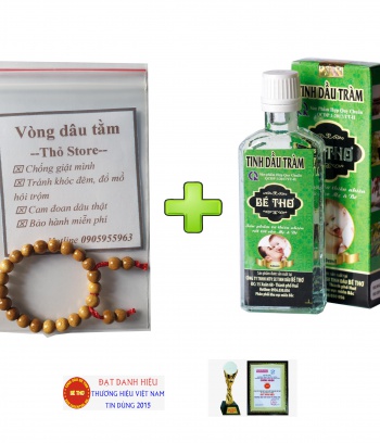 Combo tinh dầu tràm Huế Bé Thơ 50ml + Vòng dâu tằm