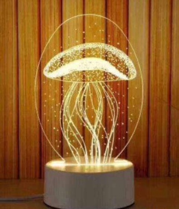 Đèn Led 3D chuyển màu hình Sứa Biển