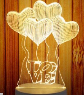 Đèn Led chuyển màu hình tim
