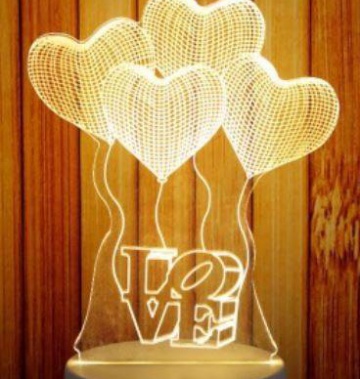 Đèn Led chuyển màu hình tim