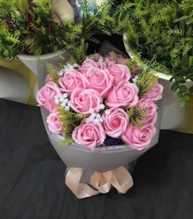 Giỏ hoa hông sáp Thơm cao cấp