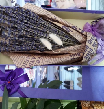 Hộp hoa Lavender - Oải Hương của Pháp kèm túi thơm