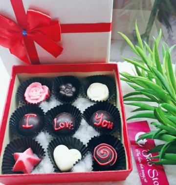 Hộp Socola hình vuông