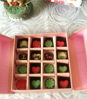 Hộp Socola Valentine vuông 