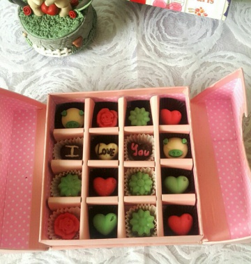 Hộp Socola Valentine vuông 