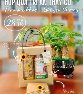 Set quà 20/11 từ Granola và xoài sấy