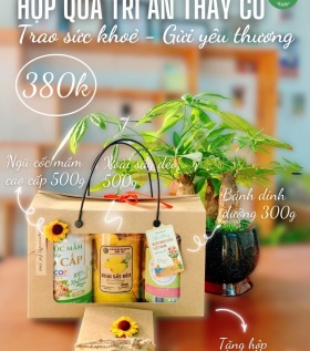 Set quà 20/11 từ ngũ cốc mầm