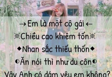 Top những câu thả thính cực chất tháng 7