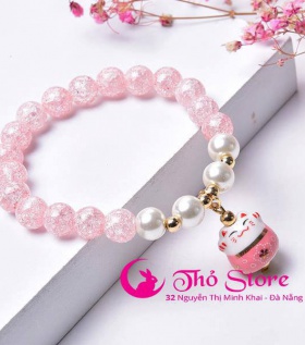 Vòng mèo may mắn Neko đá pha lê