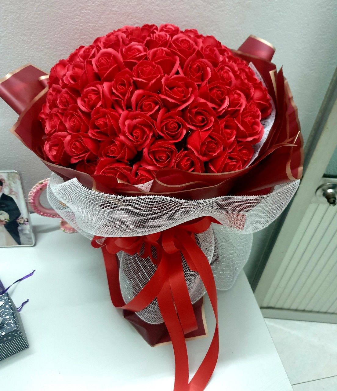 bo hoa hong sap 99 bong